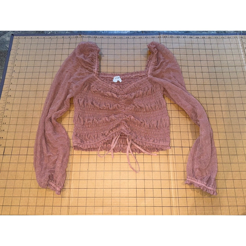 Storia Women's Size S Pink Long Sleeve Top‎
